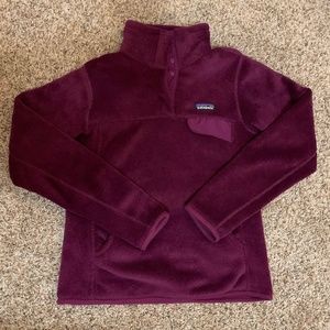 Pink Patagonia Fleece Pull-Over